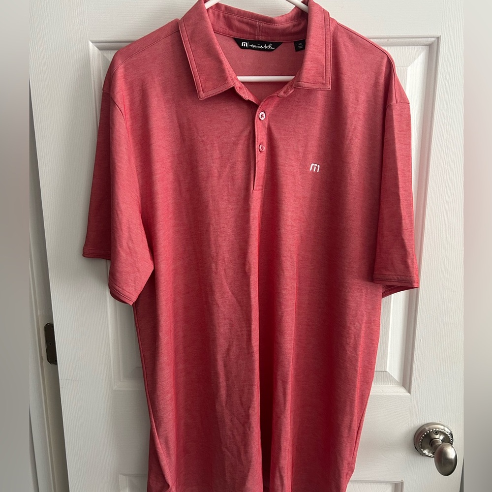 Travis Mathew Classic Red Polo Shirt